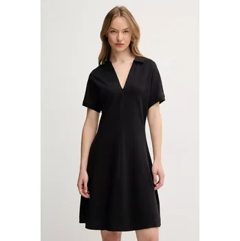 Dámské šaty Šaty Tommy Hilfiger černá barva, mini, WW0WW44513 99X, vel. S