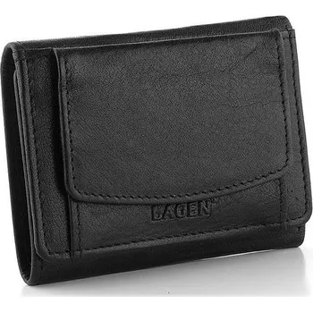 Peněženka Malá kožená peněženka s kapsičkou na mince černá W-2031 | P695213