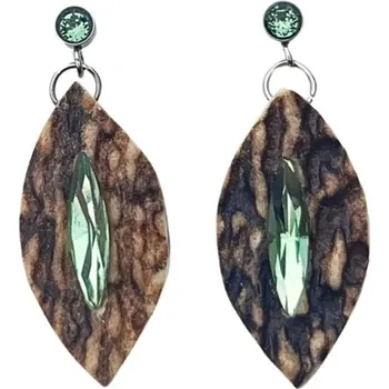 Náušnice E-myslivost Šperky pro myslivkyně 2041 - Náušnice z paroží se Swarovski kameny