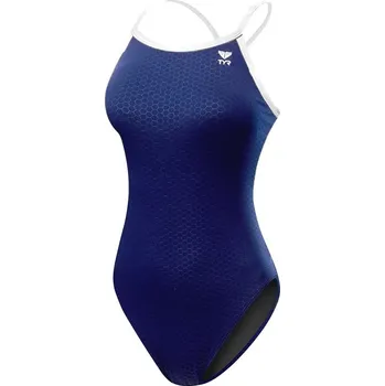 Dámské plavky Tyr Hexa Diamondfit Navy/White XS - UK30