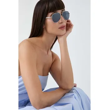 Sluneční brýle Sluneční brýle Guess dámské, stříbrná barva GF0251.10A SLV, vel. 59