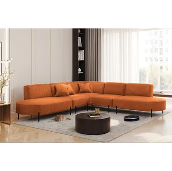 Sedací souprava Rohová sedací souprava Parma Hills - Oranžová 12