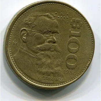 MEXIKO. 100 pesos 1988.