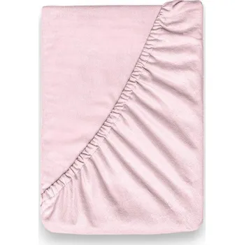 Prostěradlo Kvalitex Flanelové napínací prostěradlo 100x200cm světle růžové