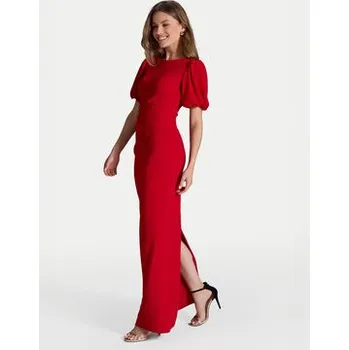 Dámské šaty Swing Večerní šaty 5AG15200 Červená Regular Fit 34