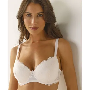 Podprsenka Polovyztužená podprsenka z krajky Limbara, s pružnými košíčky a kosticemi režná 80