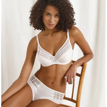 Podprsenka Podprsenka z recyklované krajky, s kosticemi slonová kost 80