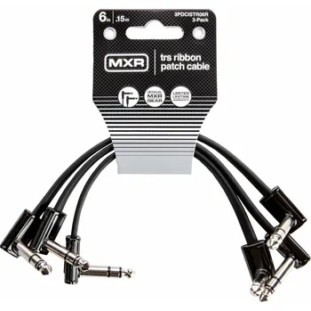 Dunlop MXR DCISTR06R Ribbon TRS Cable 3 Pack 15 cm Lomený - Lomený Patch kabel