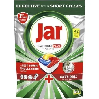 Mycí prostředek Kapsle Jar Platinum Plus All in One, citron, 42 ks