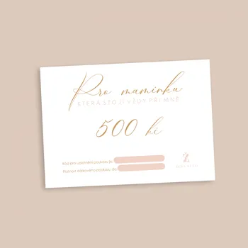 Dárkový potravinový koš Dárkový poukaz 500 Kč, pro maminku