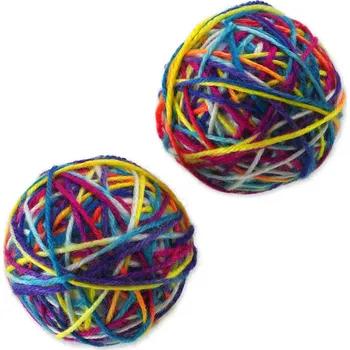 Hračka pro kočku Hračka Magic Cat klubko barevné 6,5cm