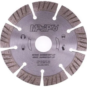 Řezný kotouč MasiPro Kotouč diamantový segmentový LST 115x22,2x2mm