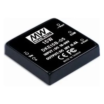 Měnič napětí Mean Well DKE15A-12 Měnič DC/DC modulový 15W +-12V