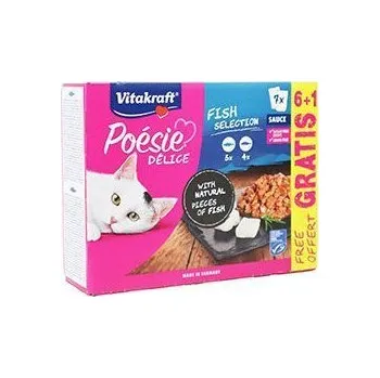 Krmivo pro kočku Vitakraft Cat Poésie Délice Multipack rybí 6x85g