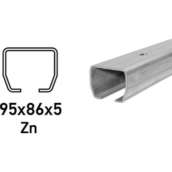 brána CAIS C-profil 95x86x5mm s otvory pro přišroubování, Zn, STAGE MZ 420 STRONG 3 m (CAIS-STAGE-MZ-S420-3)