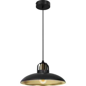 Závesné svietidlo Felix, 1x zlaté/čierne kovové tienidlo, b/g