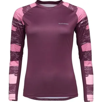 Dámské MTB triko s dlouhým rukávem Klimatex SHEBA1 M Fialová, Růžová, Stříbrná