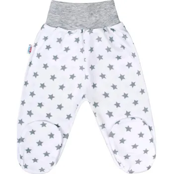 Dupačky NEW BABY Kojenecké polodupačky New Baby Classic II šedé s hvězdičkami Vel. 74