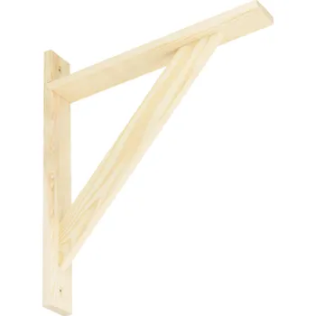 Nábytkové kování Domax WDW 320 konzola dřevěná borovice 280x320 mm