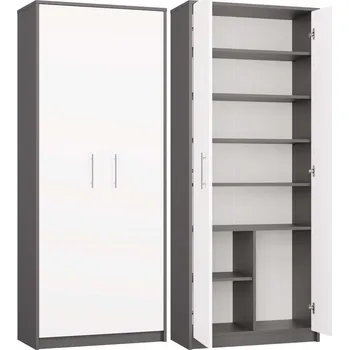 Knihovna Kancelářská knihovna OLIV 2D antracit/bílá