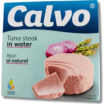 konzervovaná ryba Calvo Tuňák ve vlastní šťávě 160g 160g
