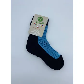 Pánské ponožky Surtex dětské ponožky JARO 70% merino tyrkysové Velikost EU: 34-35
