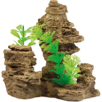 Dekorace do akvária Dekorace Aqua Excellent Skála s rostlinou 14cm