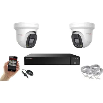 Kompletní kamerový systém Monitorrs Security AI Aktiv IP 2 kamerový set 5 Mpix WDome (6077K2) (Monitorrs Security)