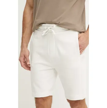 Pánské kraťasy Bavlněné šortky HUGO pánské, béžová barva, 50540936 01X, vel. XXL