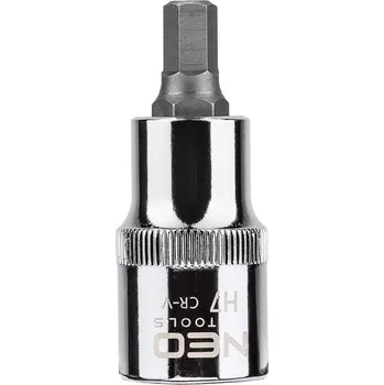 Gola hlavice Šestihranný bit na nástrčném 1/2", V7 ​​x 55 mm 08-772 NEO TOOLS