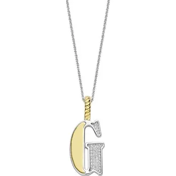 Náhrdelník Zlacený přívěsek s řetízkem TI SENTO Písmeno G 6840ZY 6840ZY_G