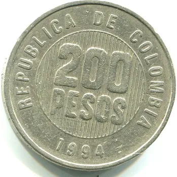 KOLUMBIE. 200 pesos 1994.