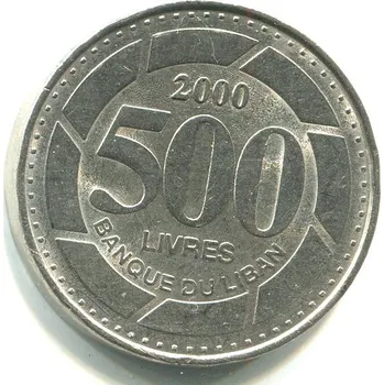 LIBANON. 500 livres 2000.