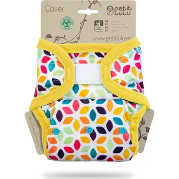 Plenkové kalhoty Květinové kostky - svrchní kalhotky s PUL kapsami sz