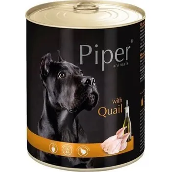 Krmivo pro psa NEW PIPER s křepelkou a brusinkami, konzerva pro psy 800 g