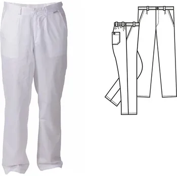 Gastro oděv (2500) MARTIN kalhoty pánské - bílá - EU58/194
