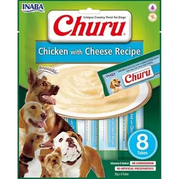 Pamlsek pro psa Inaba Churu dog snack kuře & sýr 8x 20g