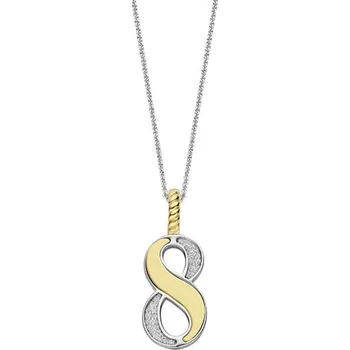 Náhrdelník Zlacený přívěsek s řetízkem TI SENTO Číslo 8 6841ZY 6841ZY_8