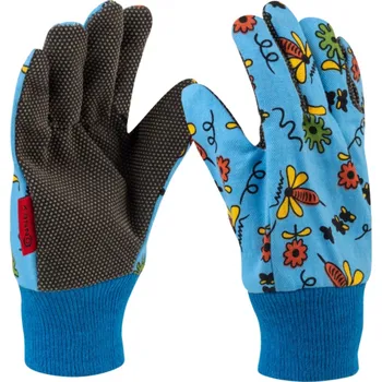 Pracovní rukavice Connex Dětské zahradní rukavice, velikost 5 Motiv: Květinky