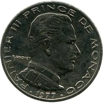 MONACO. 1/2 franc 1977.