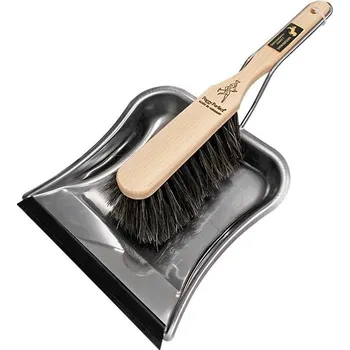 Smetáček a lopatka, nerezová ocel, dřevo 3092