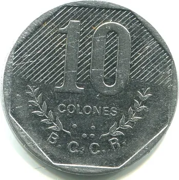 KOSTARIKA. 10 colones 1985.