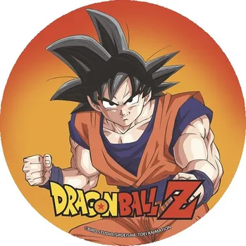 Jedlá dekorace na dort Jedlý papír na dort Dragon Ball 20 cm