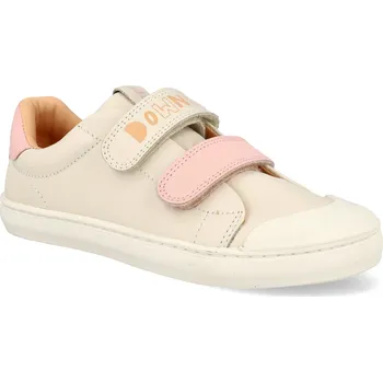 Barefoot dětské tenisky Tip Toey Joey - Ramp down to earth tapioca blossom pink papaya bílé Velikost: 31