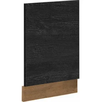 Kuchyňská skříňka Dvířka na vestavnou myčku nádobí, šedá matná//dub lancelot, VEGA ZM 570x446