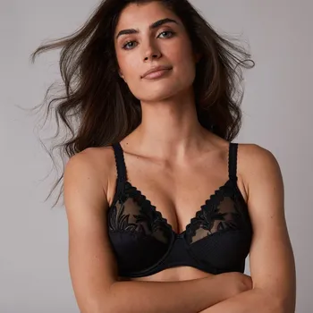 Podprsenka Podprsenka Amazone Chantelle®, s kosticemi černá 100D