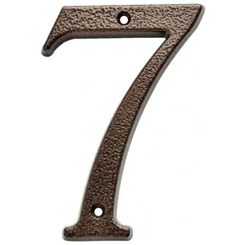 Domovní číslo Číslo domu 7 kovové hnědé 120mm