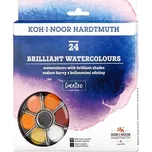 Brilantní barvy, vodové barvy kulaté - 24ks