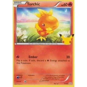 Karetní hra Pokémon MCD25 011/025 Torchic - McDonald's 25th Anniversary Stav: Near Mint, Verze: NORMAL