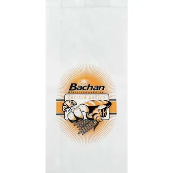Sáček na potraviny sáček papírový 1,5 kg, 160+60x320mm - tisk BACHAN (1000 ks/balení)